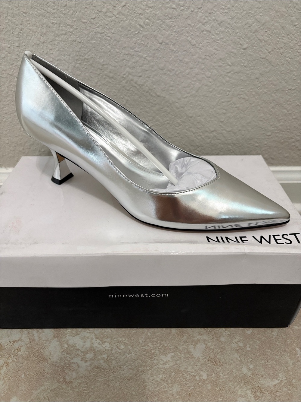 Nine West Pointed-Toe Low Heel Pumps